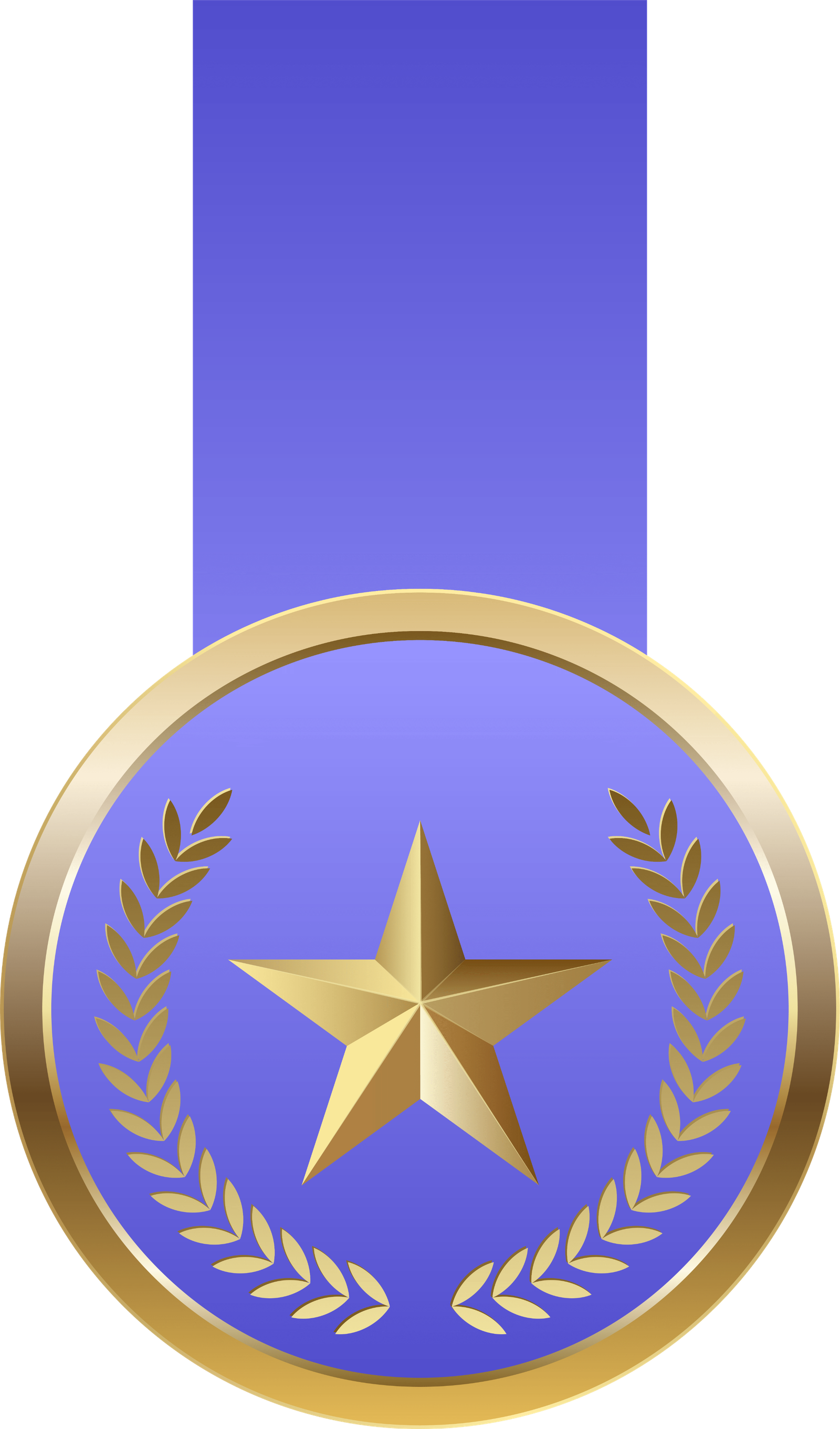 Gold Award Ribbon Badge